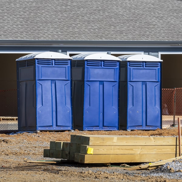 what is the cost difference between standard and deluxe porta potty rentals in Russells Point OH